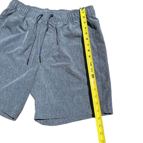 EDDIE BAURER Men’s Blue Denim Chambray Pull On Drawstring Shorts L - Picture 7 of 9